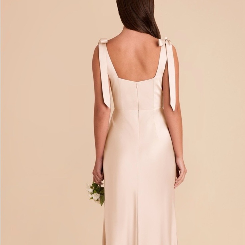 Birdy Grey - Alex Bridesmaids Dress - Matte Satin - Champagne - Picture 2 of 3